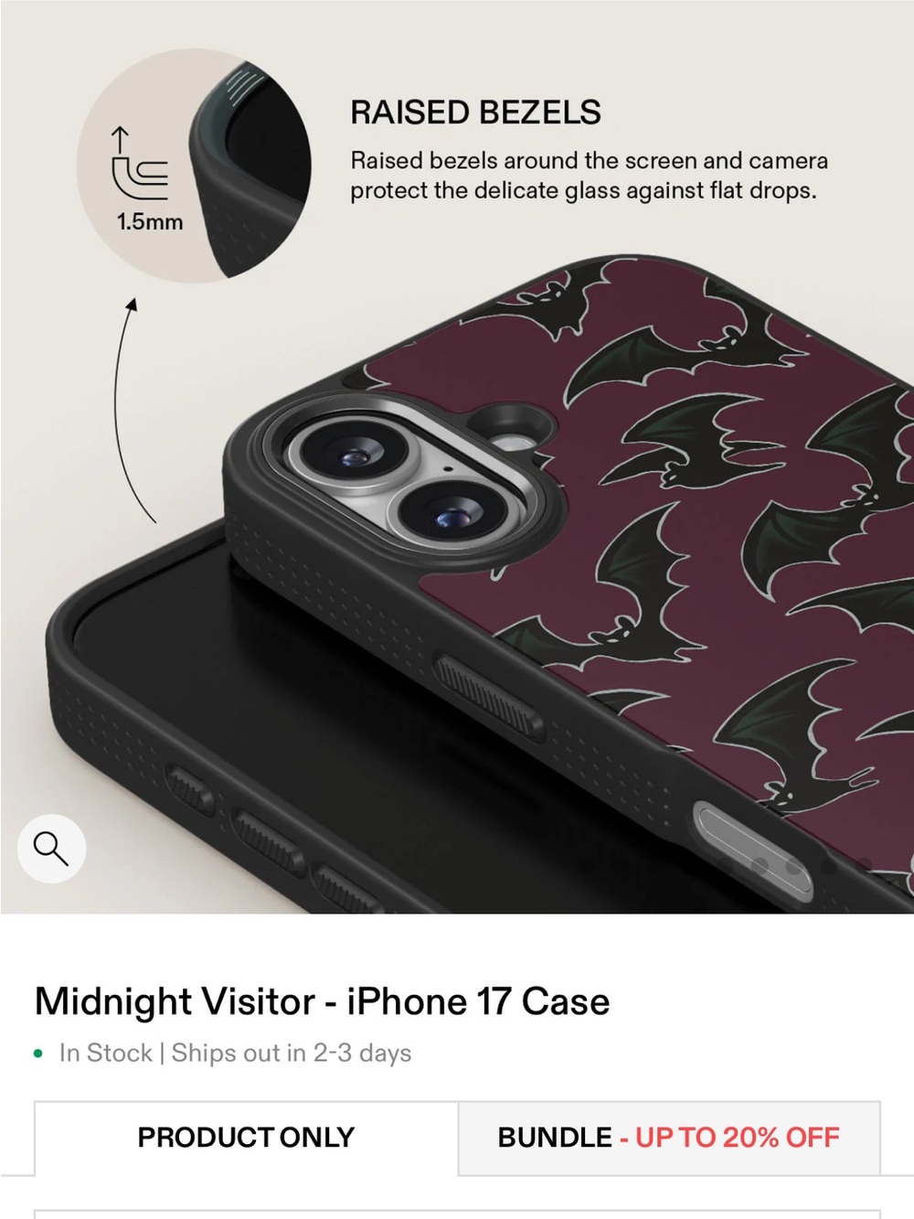 BURGA Midnight Visitor iPhone 17 Case — MagSafe - Picture 7 of 7